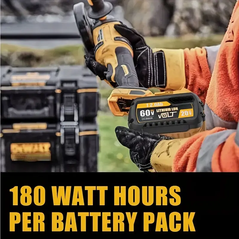 DCB609-12Ah 20V/60V High-Capacity Replacement Battery Pack for Cordless Power Tools with LED Indicator Power Tool Batteries Rechargeable Battery