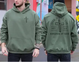 Christian Jesus Hoodie - Sweatshirt, Men's Tee, Unisex Shirt, Religious Holiday Top, Scripture Tee, Resurrection Sunday Shirt, Full Size, Full Color