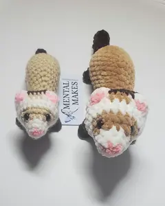 Handmade Crochet Ferret Plushie