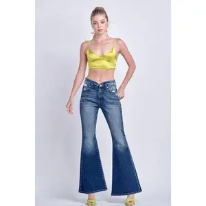 Lilac High Rise Stretch Flare