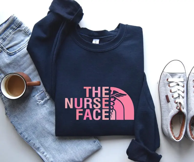 The Nurse Face Sweatshirt or T-Shirt - Medical Sweatshirt, Gift for Nurse