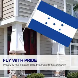 3PCS Vibrant Honduras Flag for Indoor Outdoor Decoration - Durable 3x5ft (90x150cm) Polyester Flag