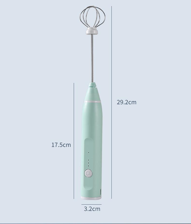 Handheld Milk Frother for Coffee, Rechargeable Electric Whisk with 3 Heads 3 Speeds Drink Mixer Foam Maker For Latte, Cappuccino, Hot Chocolate, Egg, Christmas Gifts，Black Friday Online Event