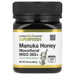 California Gold Nutrition Superfoods, Manuka Honey, Monofloral, MGO 263+, 8.8 oz (250 g)