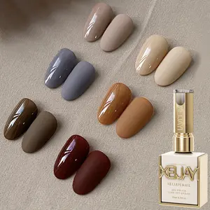 6PCS*15ML Caramel Milk Coffee 6-Color Set, Nail Polish Popular for Autumn And Winter, High Saturation Nail Polish in Maillard Brown Tones, Durable Salon-Quality Nail Art DIY Gift for Women on Festive Occasions