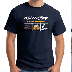 Funny Off Road UTV T-Shirt for Men – Side by Side Plan for Today Tee with Beer & Ride Graphic, SxS Utility Terrain Vehicle Humor Shirt Gift