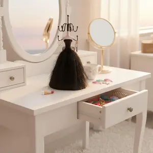 Elegant Jewelry Display Stand, Women's Mannequin Jewelry Storage Rack, Durable Storage, Princess Dress Model, Hanging Earrings Bracelets Rings Holder, Christmas Gifts