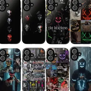 Devil's Night Phone Case Aesthetic The Heathens - Legacy of Gods Case Stylish iPhone Compatible with Distinctive Checkered Pattern and Modern Fashion 7GR