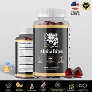 AlphaBites  Nitric Oxide Booster Supplements - support healthy blood circulation -nitric oxide Supplement | Gym Enhancer | Natural Energy & Performance | (Vegan ) Healthcare Fitness Edible Dietary
