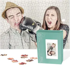 [ Unique Gift Idea ] Custom Jigsaw Puzzle from Photos 1000/500/300 Pieces Customized Personalized Wooden Puzzle Gifts for Family Wedding Friend