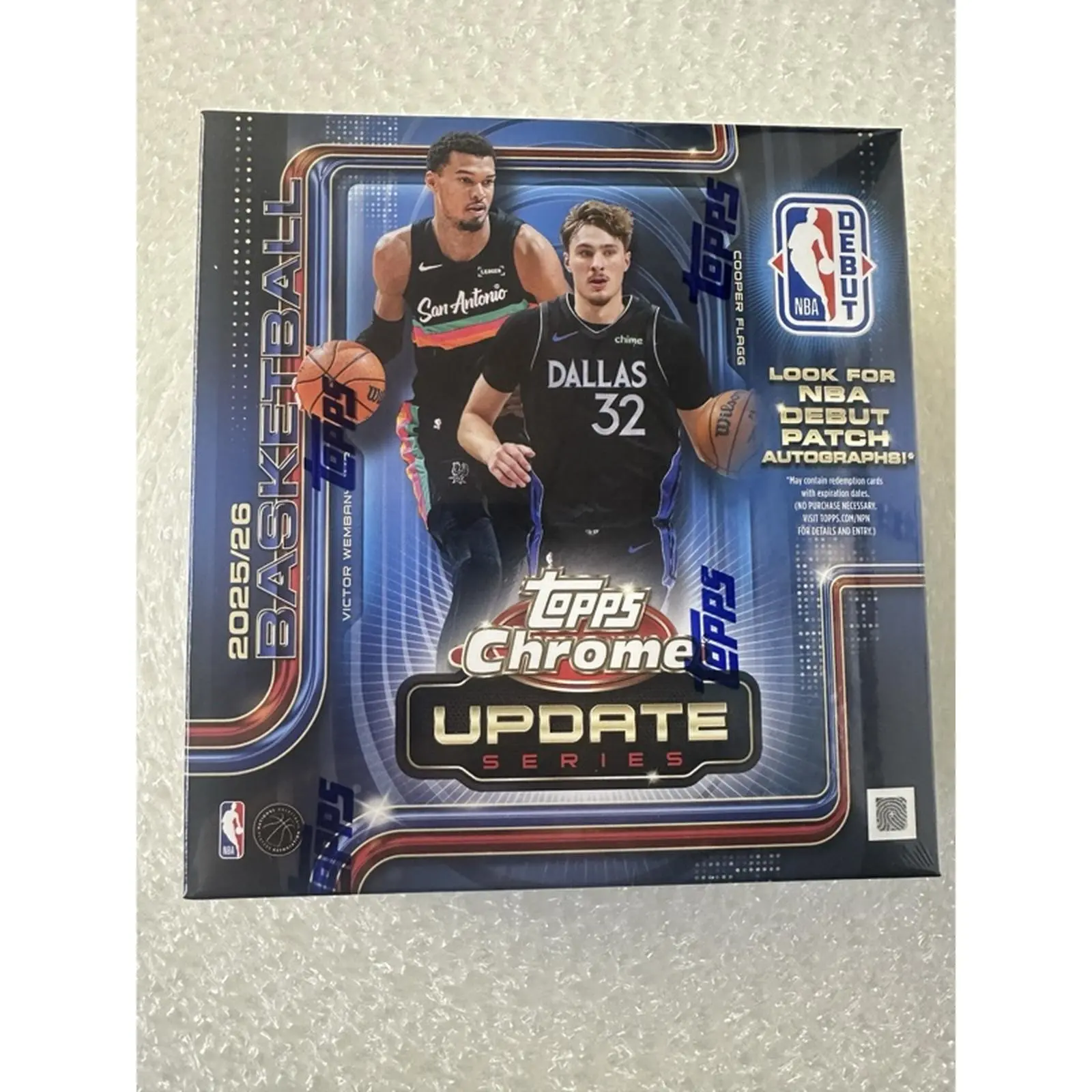 Topps 2025/26 Chrome Update NBA Basketball Mega Box - Includes Autographs & Patch Cards