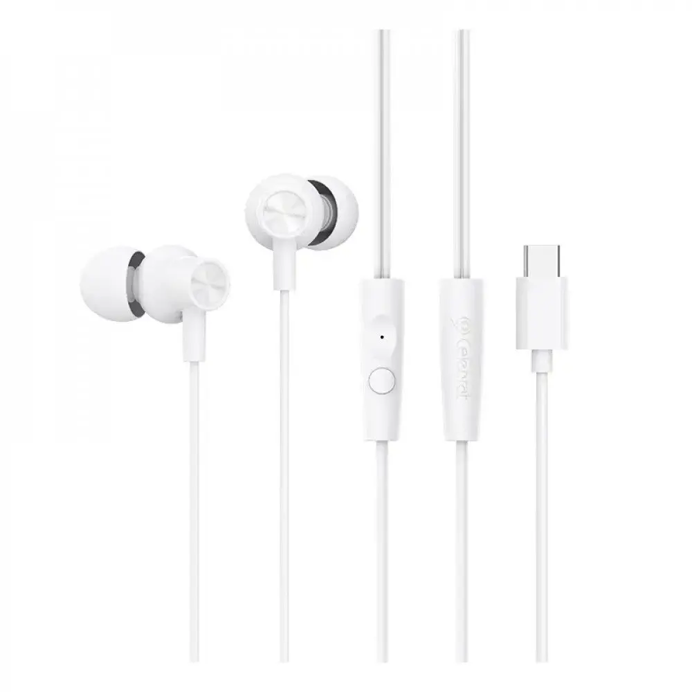 Replugged USB-C Wired Earbuds with Mic - Cable-Connected Stereo Headphone, Crystal Clear Sound, No Charging Required, Multi-Device Compatibility, Reliable Connection