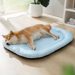 1 piece cooling pet bed for cats and dogs, breathable summer pet cooling pad, non-slip washable small and medium pet bed Mats