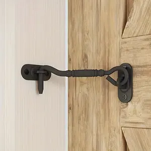 Heavy Metal Privacy Hook Lock, Special for Sliding Barn Doors and Windows, Durable Rust-Proof Hardware, Essential for Home Safety, Easy Installation