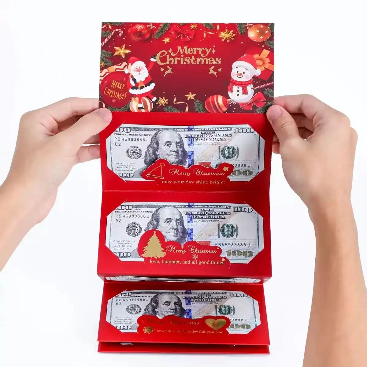 6-Slot Christmas Red Envelope Bag - Office Greeting Card Holder, DIY Surprise Card, Festive Gift for Teens & Kids (Computers & Office Stationery Supplies)
