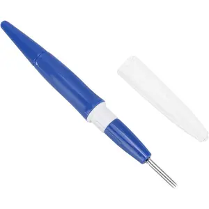Wool Felting Tool, Portable Pen Style Felting Needle Tool with 3 Needles, Wool Felt Needle Tools for DIY Patchwork Craft(Blue)
