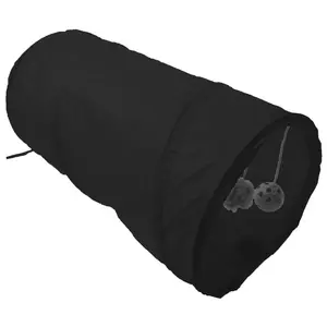 Automatic Opening Cat Tunnel With Bell & Ball, Portable Pet Playpen, Pet Furniture For Indoor Outdoor Use