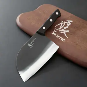 YUANREN 7'' Hand-Forged Kitchen Butcher Knife High Carbon Steel 4.6-5mm Thickness, Perfect Gifts