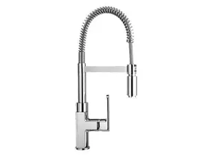 Just JPR-801 Single-Handle kitchen Faucet with Spring and Swivel Spout, Polished Chrome