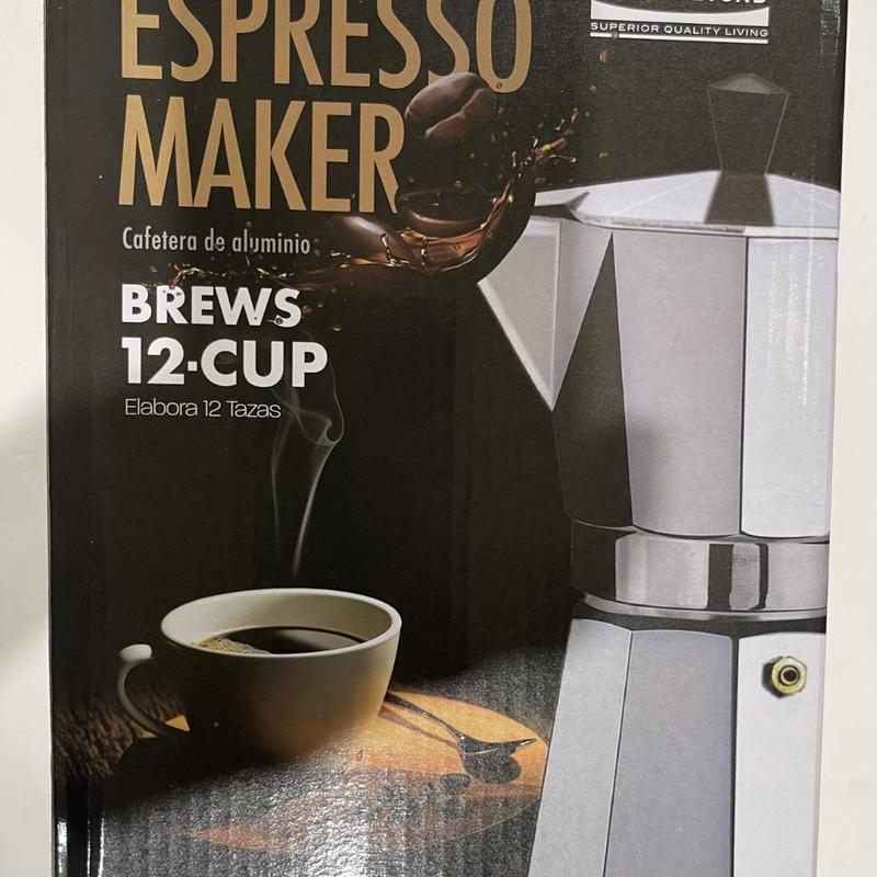 9Cup Silver Classic Stovetop Espresso and Coffee Maker Aluminum Coffeemaker Percolator Moka Express and Cuban Café Brewing brevillebaristaexpress Lightweight Pots Tea