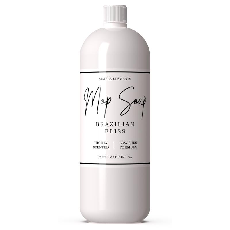 Simple Elements Mop Soap (3 Alluring Scents) – Highly Scented Mop Soap, Luxury Floor Cleaner with Low Suds, No Residue, for All Mop Types, Made in USA, 32 Oz