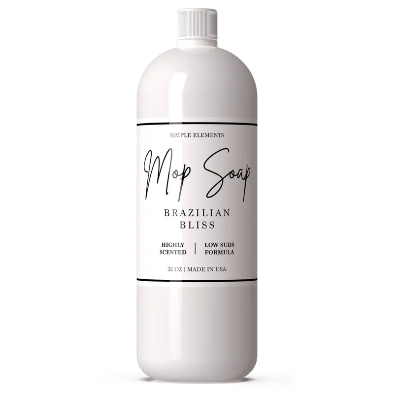 Simple Elements Mop Soap (3 Alluring Scents) – Highly Scented Mop Soap, Luxury Floor Cleaner with Low Suds, No Residue, for All Mop Types, Made in USA, 32 Oz