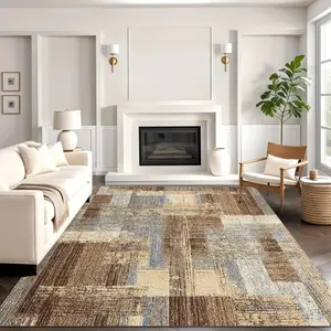 Large All-Season Indoor/Outdoor Mat Mat Anti-Slip Mat with Surface Lightweight Durable Design for RV Camping Beach Living Room & Patio