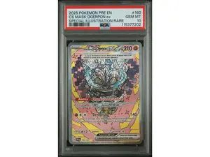 2025 Pokemon Scarlet and Violet Prismatic Evolutions Special Illustration Rare Cornerstone Mask Ogerpon Ex #160 PSA 10