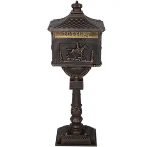 【Luxury Bronze Mailbox】Cast Aluminum Postal Box – Heavy Duty & Weatherproof for Home & Villa