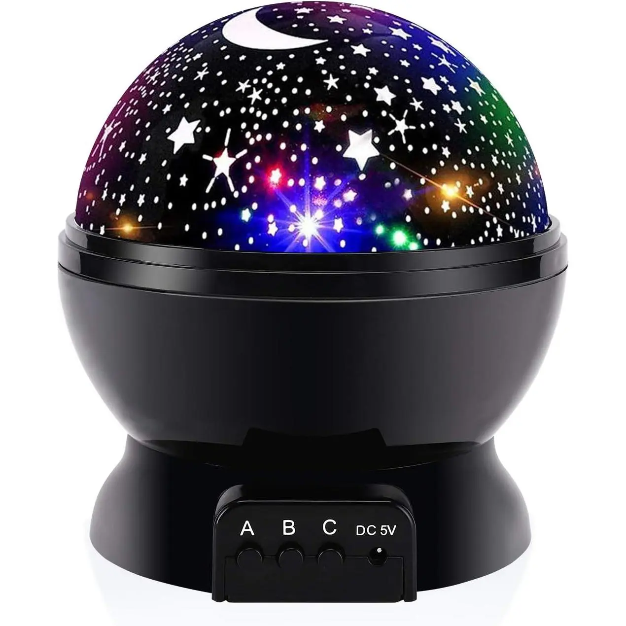 Night Light for Kids, Toys for 1-10 Year Old Girls Boys, Night Light 360 Degree Rotation - 4 LED Bulbs 12 Light Color Star Projector Changing with USB Cable, Romantic Gifts for Men Women Children tiktokshopbacktoschool