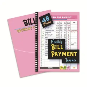Bill Organizer & Budget Planner Notebook, 48-Month Budget Book with Expense Tracker, Bill Payment Log, Savings Tracker, Monthly Financial Planner for Money Management
