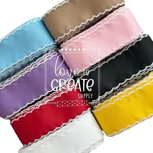 3 yds of 1.5” Embroidery Grosgrain ribbon