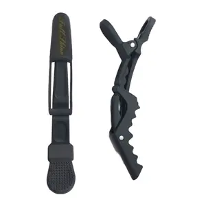 Full Shine Crocodile-clip for Hair Extensions - Salon-Grade Plastic Clips with Spring-Loaded Hinge & Gentle Serrated Edges for Secure Grip and Tangle-Free Use