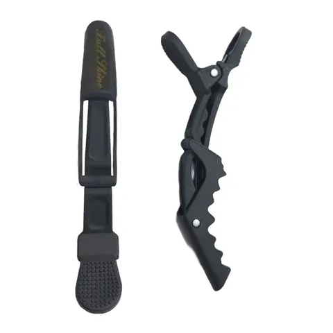 Full Shine Crocodile-clip for Hair Extensions - Salon-Grade Plastic Clips with Spring-Loaded Hinge & Gentle Serrated Edges for Secure Grip and Tangle-Free Use