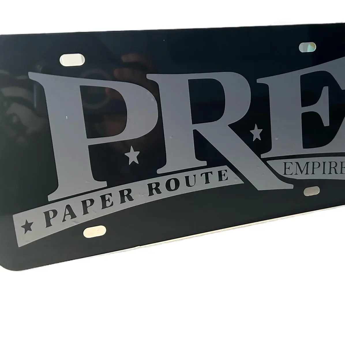 Paper Route Empire P.R.E Automotive Car Plate, Front License Plate Holder for Car Exterior Accessories