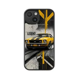 Classic Muscle Car Phone Case - Urban Legend Design Metal Case Full Series iPhone X to iPhone 17 Premium Aesthetic Protection