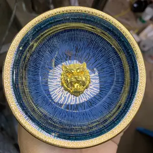 Handmade Golden edged Tiger Head Pattern Cup with Jianzhan Teacup