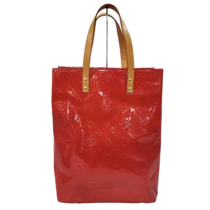 Pre-owned Louis Vuitton Patent Leather Shoulder Bags Vernis Reade MM Tote Bag