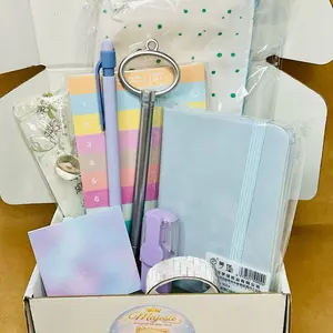 Stationary Box - 10 Fixed High-Quality Items for Gifting or Personal Use, Includes Pens, Notebooks, and More