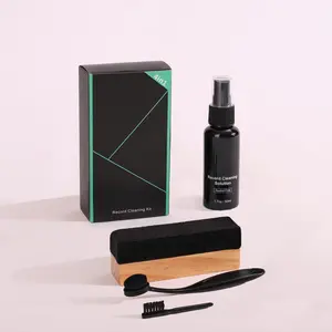 Record Cleaning Kit|Complete 4-in-1 Vinyl Record Cleaner for Albums|Includes Soft  Vinyl Record Brush,LP Cleaning Liquid,Stylus Brush,Nylon Brush