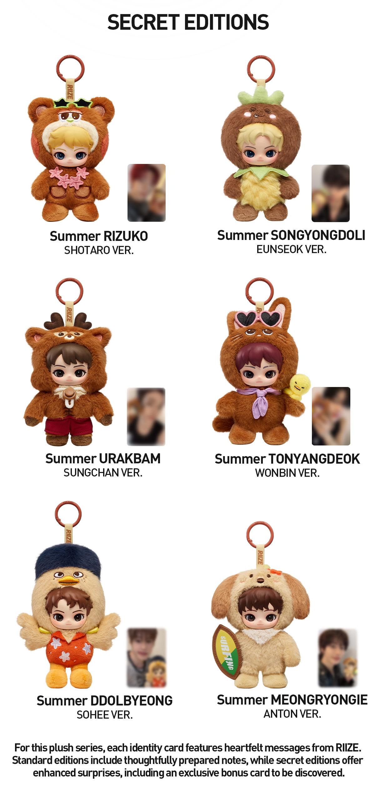 [POP NOW] POP MART RIIZE Fluffy Club Series Vinyl Plush Doll Pendant Blind Box Keychain