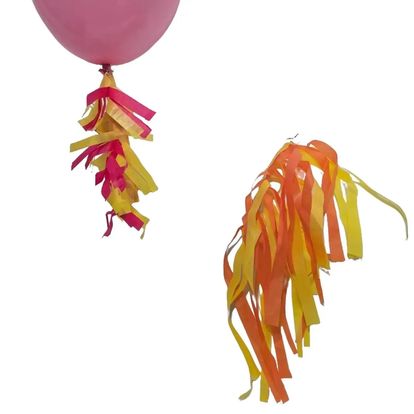 Short Fringe Balloon Tail - 9" & Up Solid Color Decorative Accessory for Balloon Arrangements - Stylish Fringe Design for Balloons 9 Inches and Larger