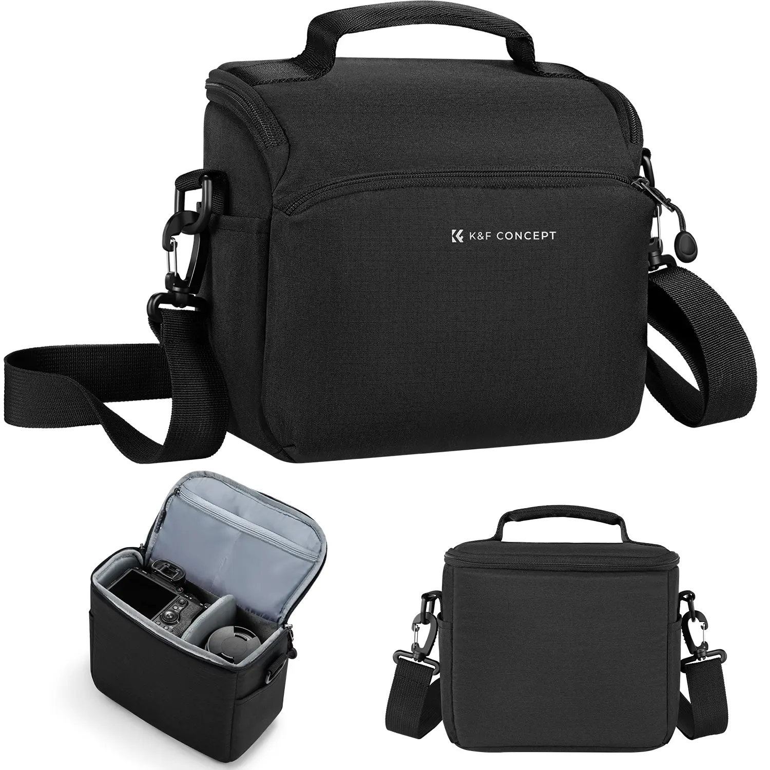 【DealsForYouDays】K&F Concept Camera Sling Bag Small Crossbody Camera Case DSLR/SLR/Cute Compact Shoulder Photography Bags for Photographers