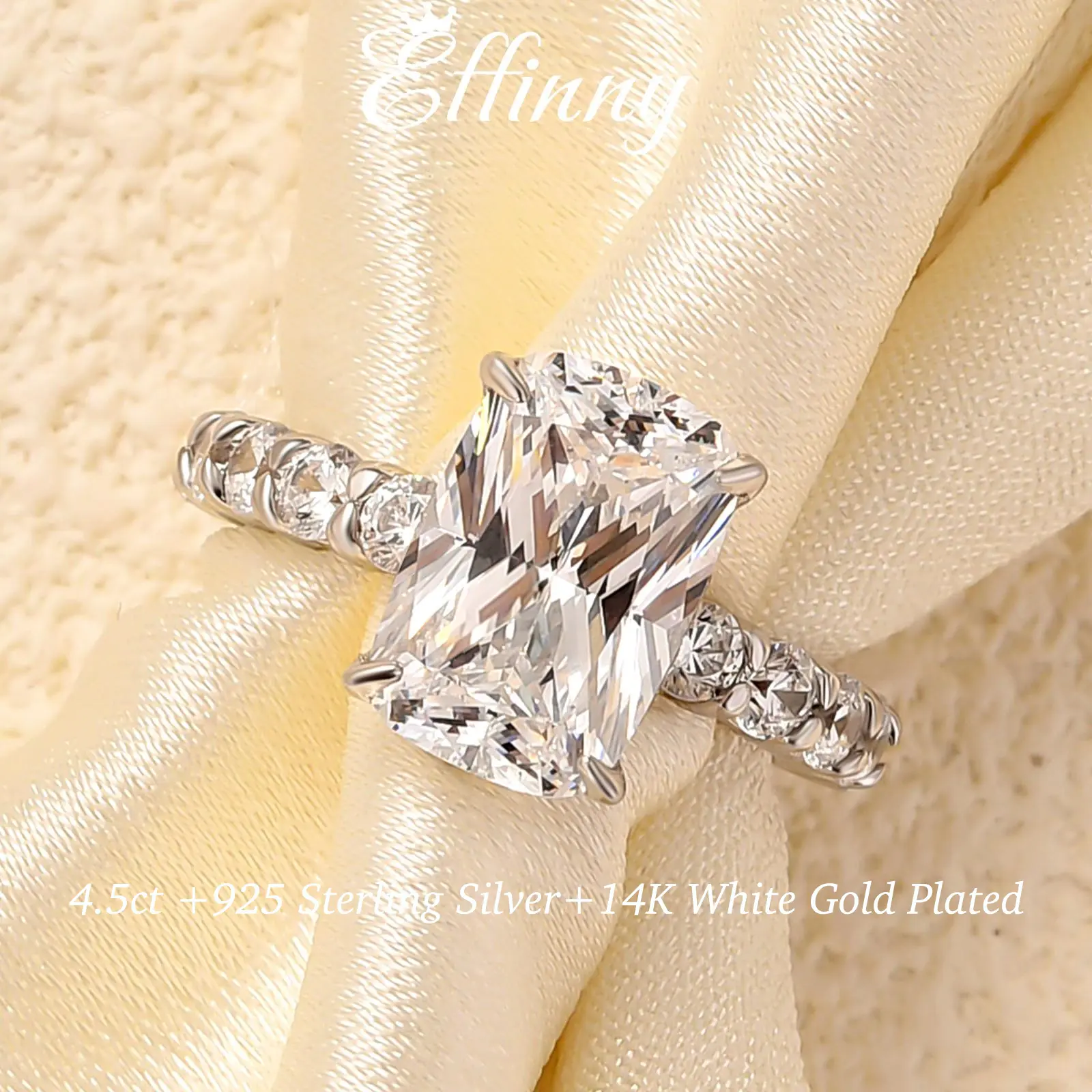 4.5ct Silver Ring