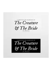 Creature and Bride Wedding Stickers