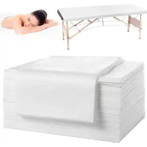Disposable Massage Table Sheets, 71” x 31.5” Disposable Massage Bed Covers, Breathable Non-Woven Fabric Tattoo Bed Sheets, Single Use Hygiene Sheet for SPA Centers, Beauty Salons, Hotels