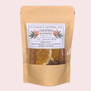 10 Pack Christmas Morning Simmer Pot Mix | Herbal Simmer Pot Kit | Organic Stovetop Potpourri | Christmas Gift | Non-Toxic Fragrance Scented Hand Room