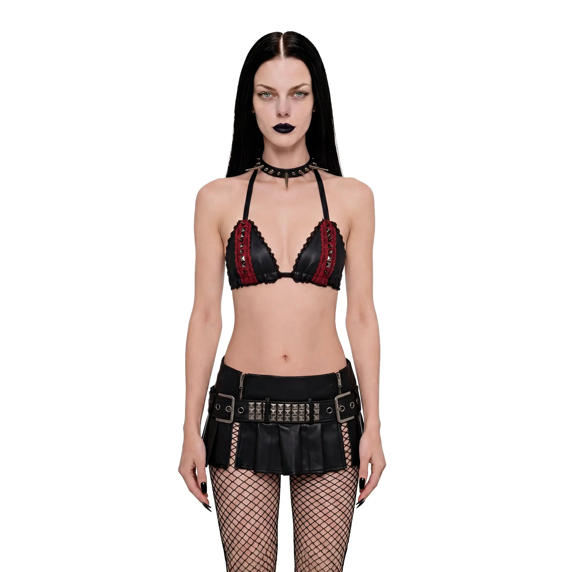 Losing My Religion Spiked Triangle Bra Top