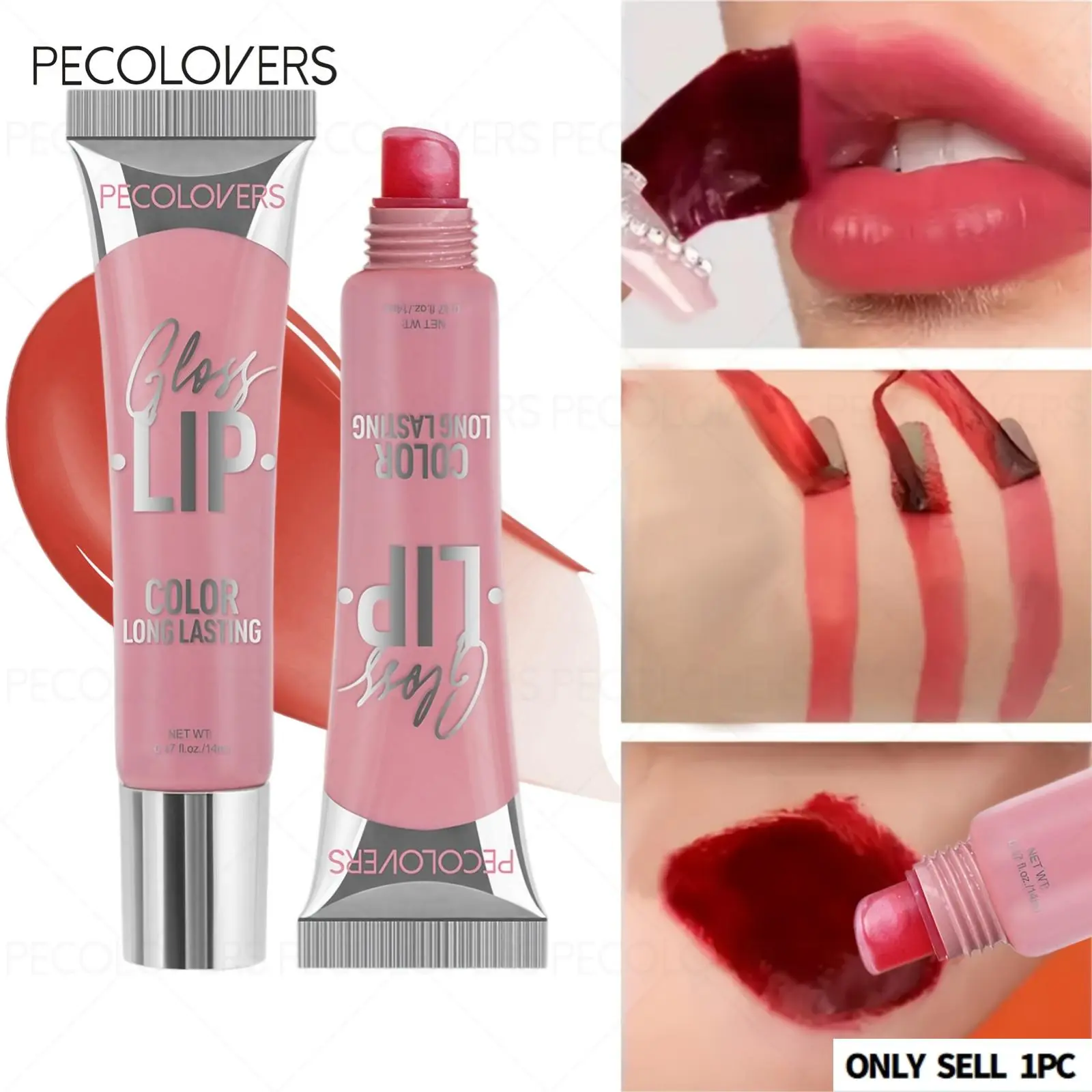 1pc Matte Peel-Off Lip Stain, Long-Lasting Waterproof & Kiss-Proof, Easy Application Non-Sticky Feel | Smudge-Resistant Formula | Velvet Finish For All Day Wear, Liquid Lip Color, Lipgloss, Lip Cosmetic