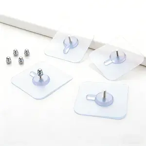 BUY 10 GET 10 FREE 20PCS Adhesive Frame Hooks Wall Mount Self-Adhesive HooksSuitable for Bathroom and Kitchen Decoration self-adhesive hook